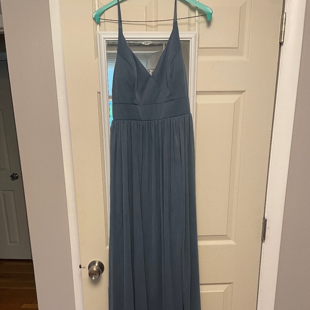 Azazie bridesmaid dress- color stormy - Picture 1 of 3